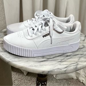 Puma Carina 2.0 Sneaker - Women's Puma White Leather Sneaker Size 7.5